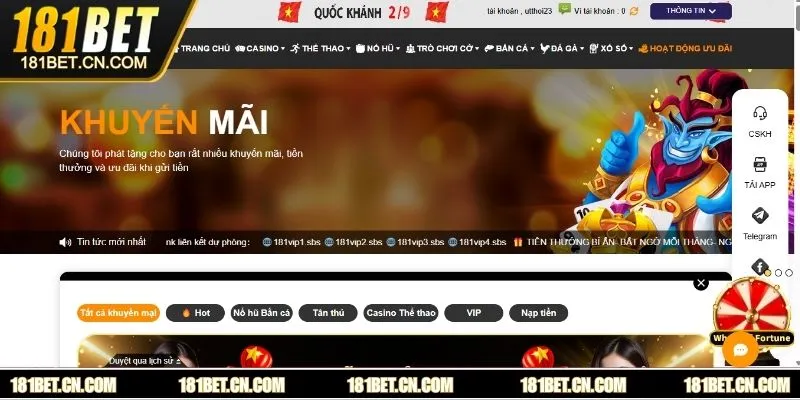 Lưu ý khi tham gia khuyến mãi 181BET 