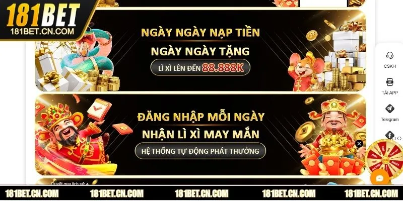Nạp tiền mỗi ngày mở ra cơ hội nhận thưởng khủng 